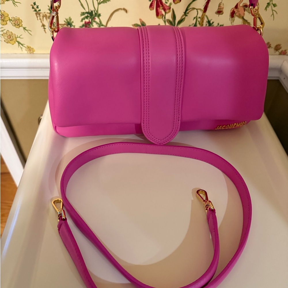 Jacquemus Vibrant Pink Le Bambimou Crossbody Bag - Picture 2 of 11